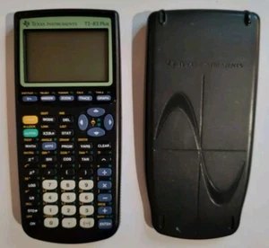 Texas Instruments TI-83 Plus Graphing Calculator w/ Cover For Parts Only - Picture 1 of 6
