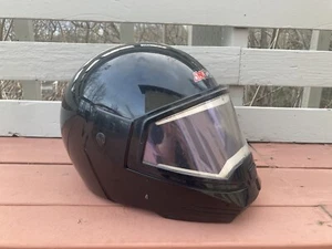 1995 Vintage Yamaha  L7 1/4 - 7 3/8 SnoForce Snowmobile Helmet Made In Belgium - Picture 1 of 11