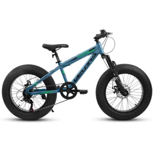 20'' Steel Fat Tire Bike7 Speed Front Suspension Mountain Bike, Dual Disc Brakes - Picture 1 of 7