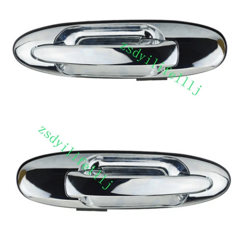 2x For Toyota Land Cruiser 1998-2007 Rear Left Right Door Outer Silver Handle a - Image 1 of 1