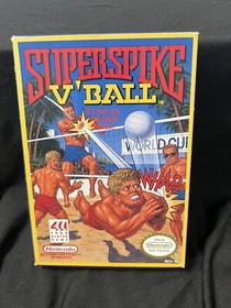 Super Spike V&rsquo;Ball Excellent Condition CIB Nintendo NES Authentic video game