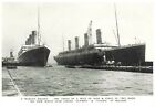 Postkarte,Sister Schiffe White Star Einsätze RMS Titanic & Olympische At Belfast