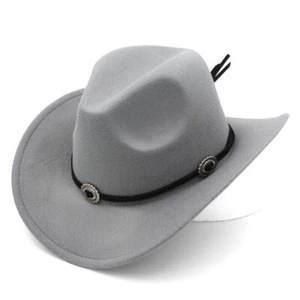 Kids Children Western Cowboy Hat Black Rope Band for Halloween Masquerade Party - Picture 1 of 24