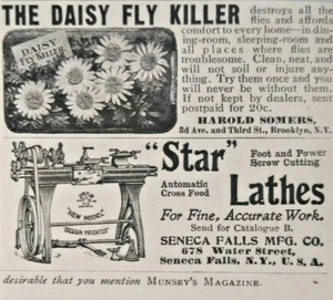 Seneca Falls New York Vintage Print Ad STAR LATHES Hardware Tools 1902  - Picture 1 of 2