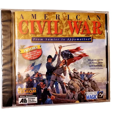American Civil War From Sumter To Appomattox CD-ROM Game Vintage New Sealed USA - Image 1 of 2