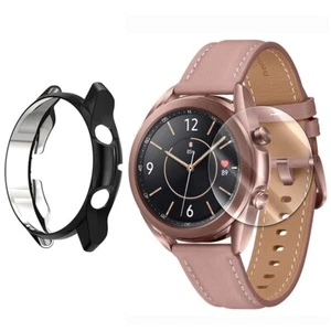 Wysokiej jakości miękka osłona ekranu PC Cove Case do Samsung Galaxy Watch 3 45mm - Zdjęcie 1 z 1