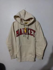 NWT Chinatown Market Cream Red Arc Pullover Hoodie Size Small - Picture 1 of 6