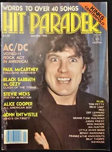 Hit Parader Jan. 1982 Featuring AC/DC, Ozzy, Sabbath & more - Picture 1 of 2