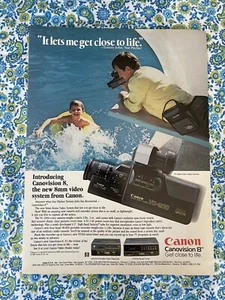 Vintage 1985 Canon Canovision 8 Print Ad 8 MM Video System - Picture 1 of 7