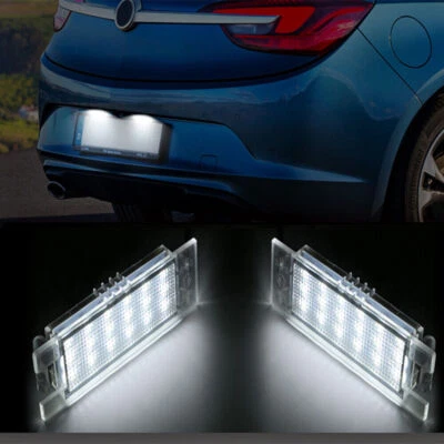 Iluminación de matrícula LED para Opel Astra J H Corsa C D Zafira B Vectra C Adam Foto 1 de 4