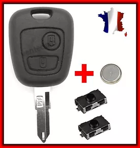 Coque Plip Clé Pour Citroen Xsara Berlingo Jumper Jumpy Picasso Saxo + 2 switchs - Picture 1 of 2