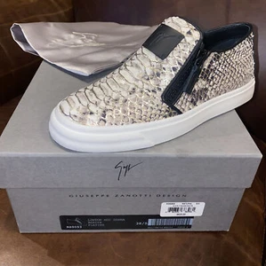 New Giuseppe Zanotti Design 38 London Moc Donna Berdyk Snake Skate Flat Shoes - Picture 1 of 3