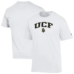 Men's-Champion White UCF Knights Arch Over Logo T-Shirt - Picture 1 of 3