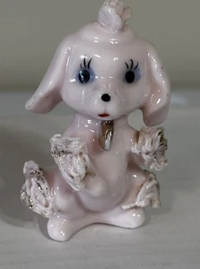 Vintage Pink Spaghetti Poodle with Collar 2 3/8” Replacement - Picture 1 of 7