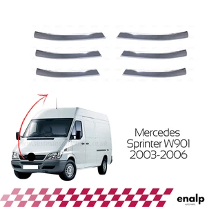 6 Pcs Chrome Front Grille Trim Set for Mercedes Sprinter W901 2003-2006 - Picture 1 of 6