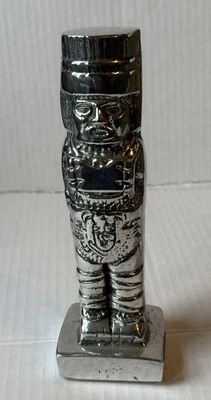 Estatua Tolteca Atlante de Plata de Tula D’Argenta Foto 1 de 4