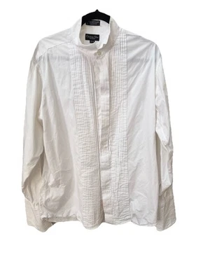 Camisa De Colección Christian Dior Para Hombres 16 35 Blanco Le Cachet Esmoquin Plisado Hecha en EE. UU. Foto 1 de 4