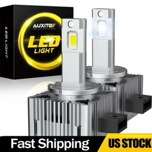 2X D3S/D3R/D3C LED Headlight Bulbs 120W 6000K White Xenon HID Replacement Light - Picture 1 of 10