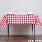 5-15 PACKS Checkered 54x54" Inch Wide Gingham Buffalo Checked Tablecloths SALE**