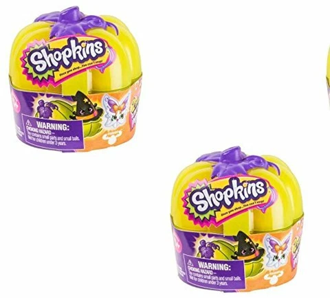 Shopkins Halloween Mystery Glow in the Dark Pumpkin 2x 2pk = 4pc Total Cover