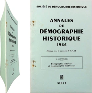 Démographie historique et mécanographie électronique 1966 Marcel Couturier CNRS - Imagen 1 de 9