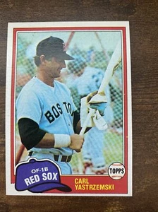 1981 Topps Carl Yastrzemski 110 - Picture 1 of 4