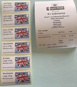 'RN SUBMARINE' - MA19 VARIETY (NEW) FLAG - COLLECTOR & 1ST CLASS STRIPS - Picture 1 of 3