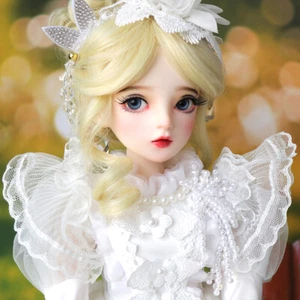 1/3 BJD Puppe 60 cm Mädchen Puppen Prinzessin 24" SD Puppe + Gesicht Make-up Kleid Set Schuhe - Bild 1 von 9