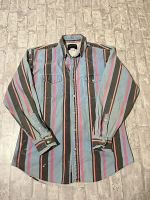 Vtg Wrangler Shirt Frontier Series Western Brushpopper Cowboy USA Size L AW6 - Image 1 of 4
