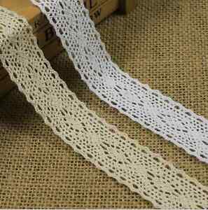 10Y Wedding dress clothing accesories Vintage Cotton Crochet Lace Trim Craft