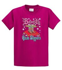 Sassy Chick Youth Short Sleeve T-shirt Boots Are My Glass Slippers