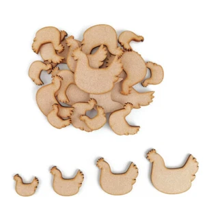 Ostern Huhn Hühner Vogel MDF Basteln Formen Holz Ei Dekoration Verzierungen - Bild 1 von 4
