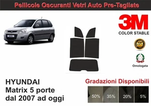 pellicola oscurante vetri pre-tagliata Hyundai matrix dal 2007 in poi kit post - Imagen 1 de 1