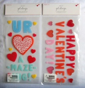 2 PACKS TEMÁTICO DÍA DE SAN VALENTÍN GEL SE ADHIERE DECORACIÓN VENTANA UR INCREÍBLE Y FELIZ DÍA V - Imagen 1 de 1