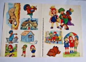 Tot's TV STICKER Lot Sheet Ragdoll Productions Art Puppets Rosie & Jim Vintage - Picture 1 of 2
