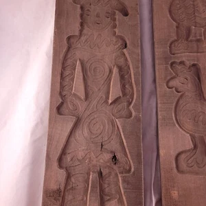 Two Vintage German Handcarved Springerle Cookie Molds - Farmer & Animals 23" - Picture 1 of 14