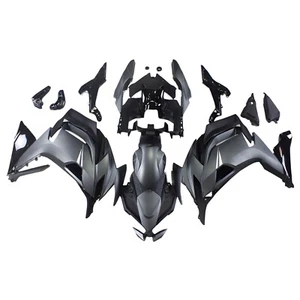 Silver Gray Fairing Kit For Kawasaki ER6F/Ninja 650r 2021-2023 Plastic Bodywork - Picture 1 of 11