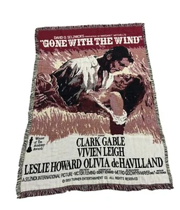 Gone With the Wind Tapestry Throw Blanket 64” x 45” - Picture 1 of 5