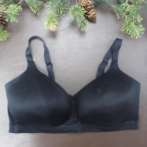 Vanity Fair Bra 40DD Black Padded Wireless Adjustable Clasp Back - Picture 1 of 11