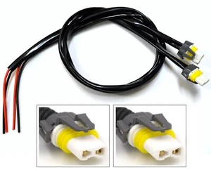 Extension Wire Pigtail Female 3ft Ceramic 9006XS HB4A Harness Head Light Socket - Picture 1 of 4