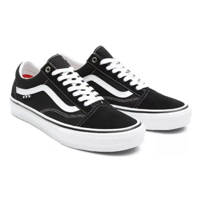 VANS SCARPE DA SKATE OLD SKOOL SKATEBOARD BLACK WHITE ORIGINALE 2025 - Immagine 1 di 4