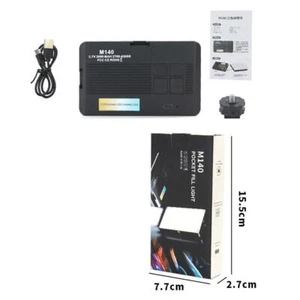 Support de téléphone portable lumière de poche de remplissage, rechargeable, pliable et stable D0P1 - Photo 1 sur 14