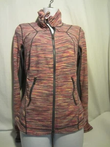 ZELLA multi pink gray workout yoga full zip gym jogging top jacket Women S - Picture 1 of 5