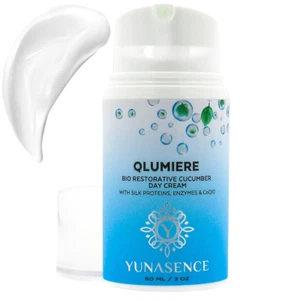 QLumiere Bio-Restorative Cucumber Day Creme w/Silk Proteins, Enzymes, CoQ10, 2oz - Picture 1 of 7