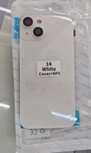 iPhone 14 Back Glass Rear Cover Housing NFC Flex Wireless Charging Camera Lens - Picture 1 of 2