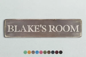 BLAKE'S ROOM Vintage Style Wooden Sign. Shabby Chic Retro Home Gift - Picture 1 of 2