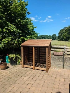 Wooden Log Store, Firewood Storage H-1520mm, W-1500mm, D-810mm - Picture 1 of 3