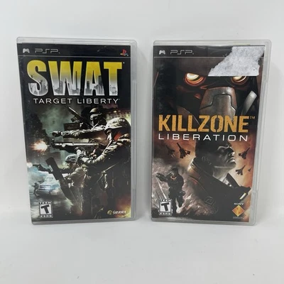 SWAT Target Liberty & Killzone Liberation Sony PlayStation Portable CIB - Tested - Image 1 of 4
