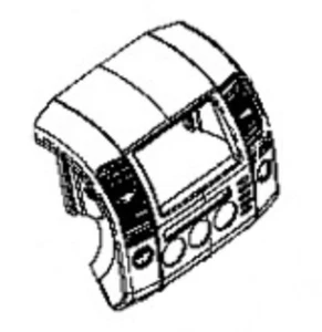 Center Dash Radio Trim Zierleiste [68261-EB310] Nissan Pathfinder III (R51) - Bild 1 von 4