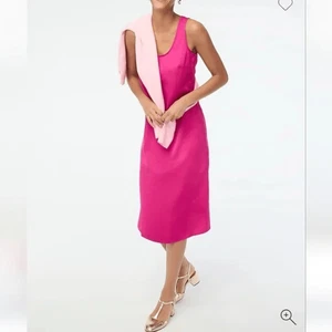 Neu mit Etikett J. Crew Ärmel elegantes rosa ärmelloses Kleid Gr. 12 - Bild 1 von 7